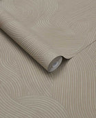 363272 Organic Wave Taupe Wallpaper by Eijffinger