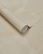 363273 Organic Wave Terracotta Wallpaper by Eijffinger