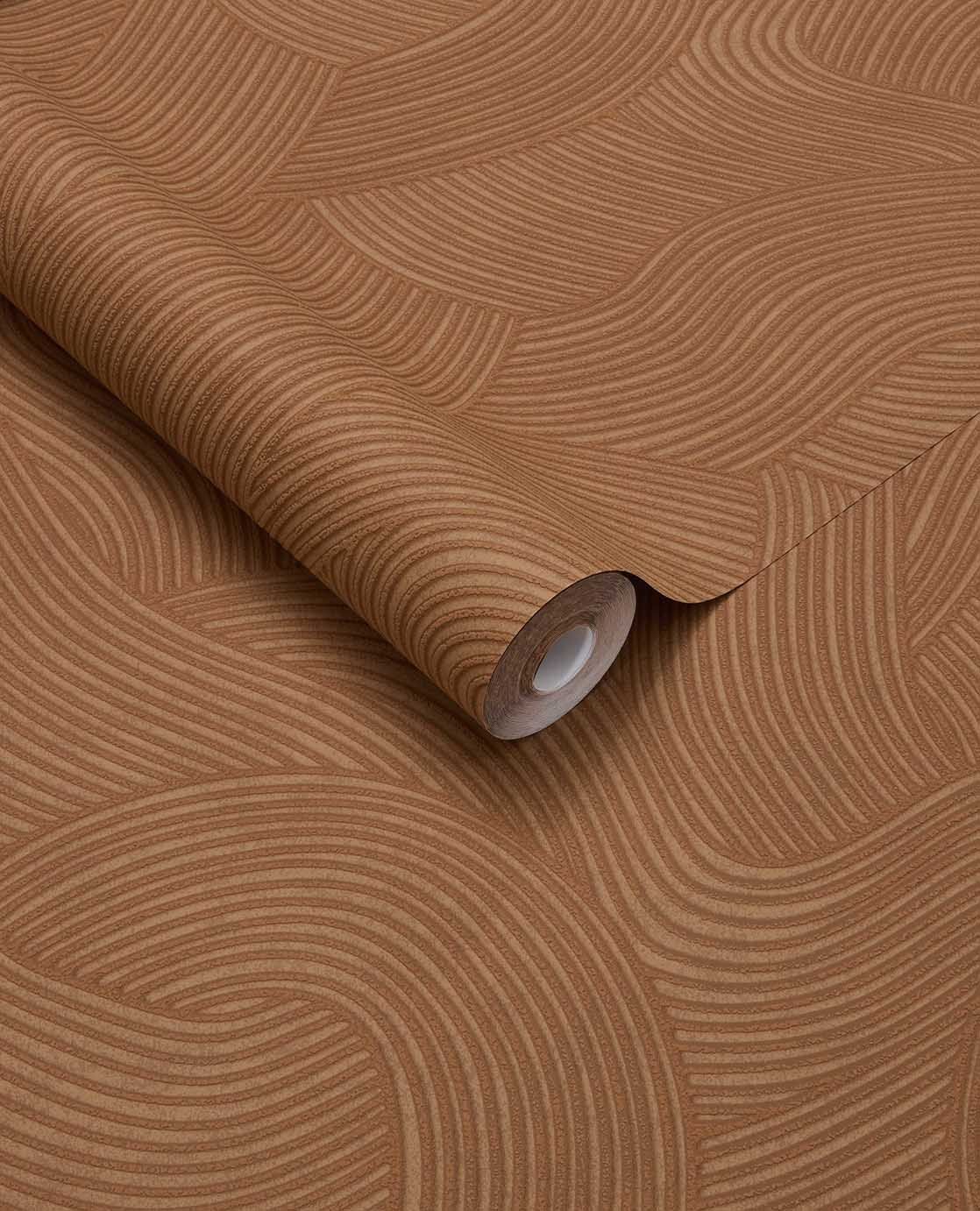 363275 Organic Wave Sand Wallpaper by Eijffinger