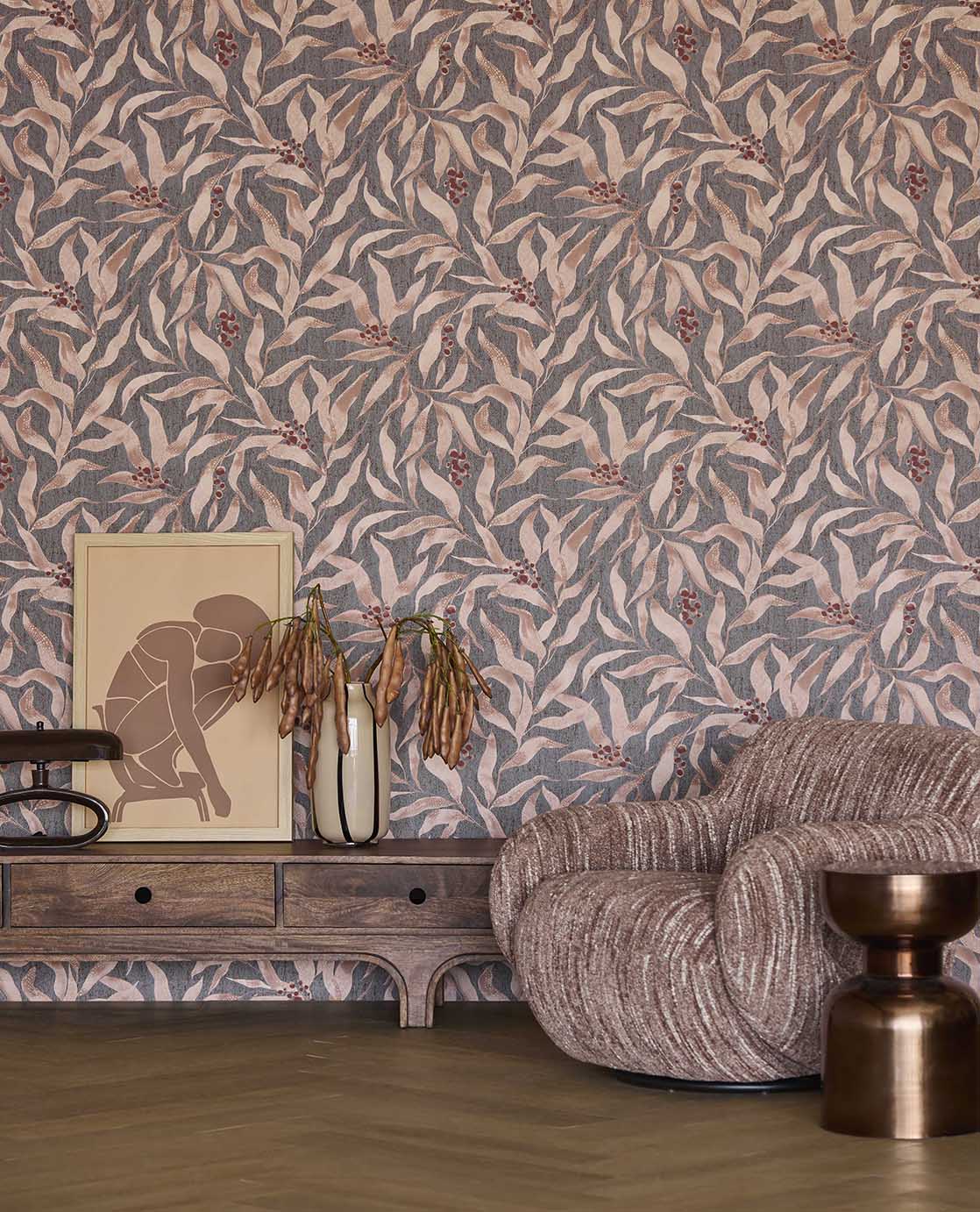 Roots 363317 Wallpaper by Eijffinger detail