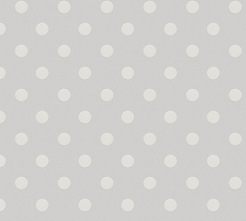 Spot Grey Kids Studio Wallpaper by A S Creation - flat