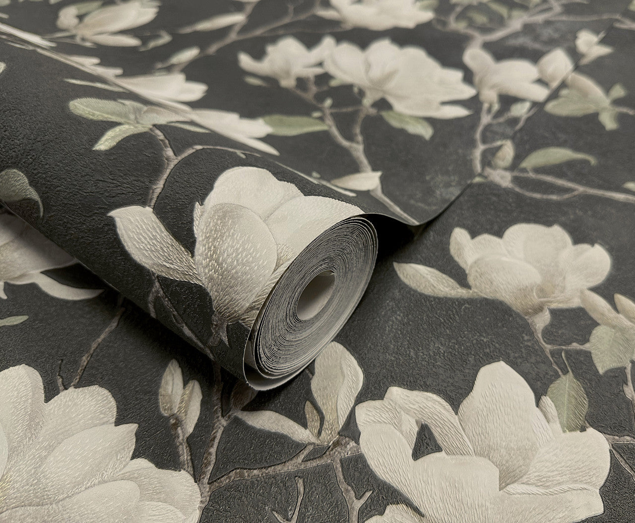 36403 Petalina Charcoal Opus Wallpaper by Holden Decor