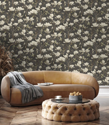 36403 Petalina Charcoal Opus Wallpaper by Holden Decor