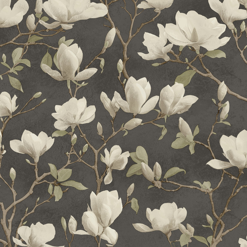 36403 Petalina Charcoal Opus Wallpaper by Holden Decor