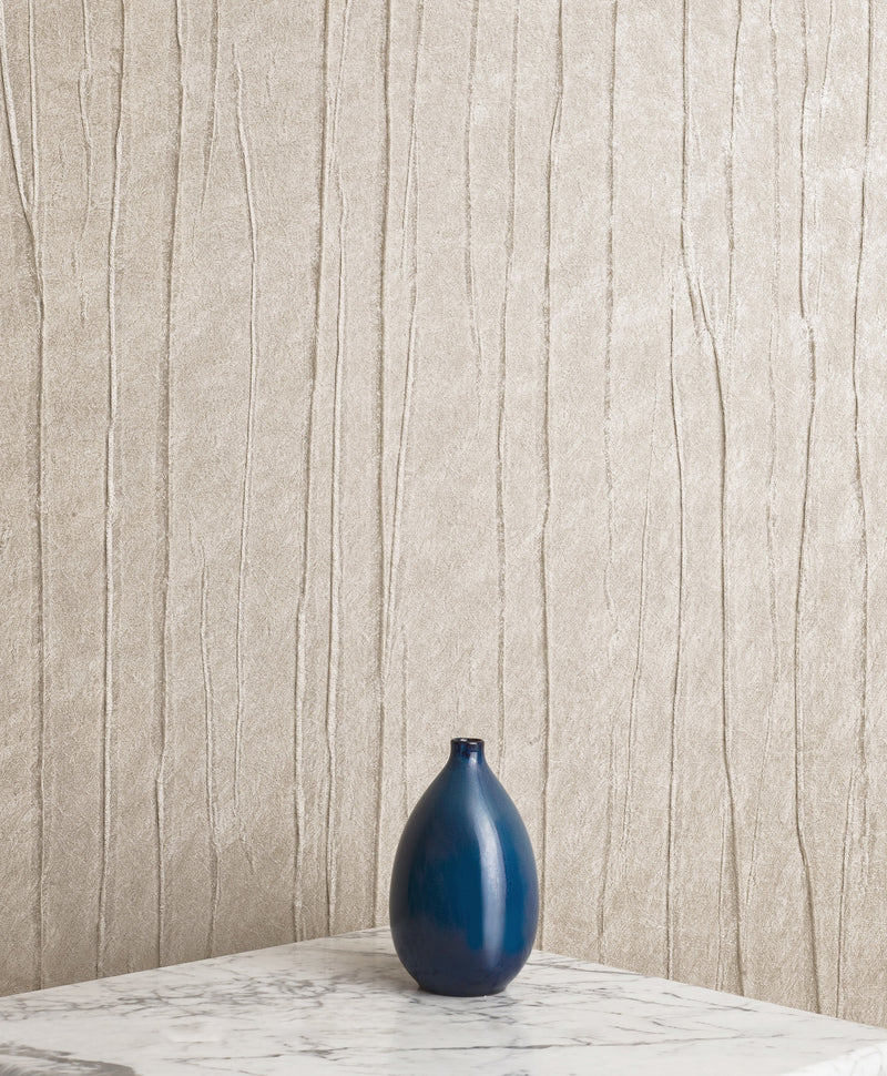 Folded Drape Beige Craft Wallpaper by Galerie | 36621