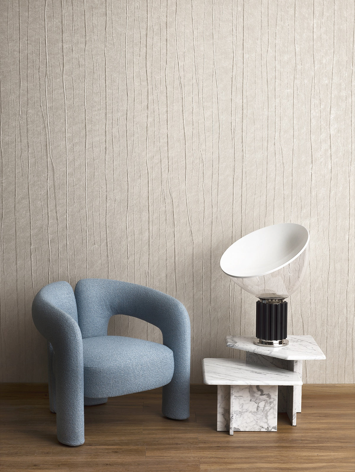 Folded Drape Beige Craft Wallpaper by Galerie | 36621