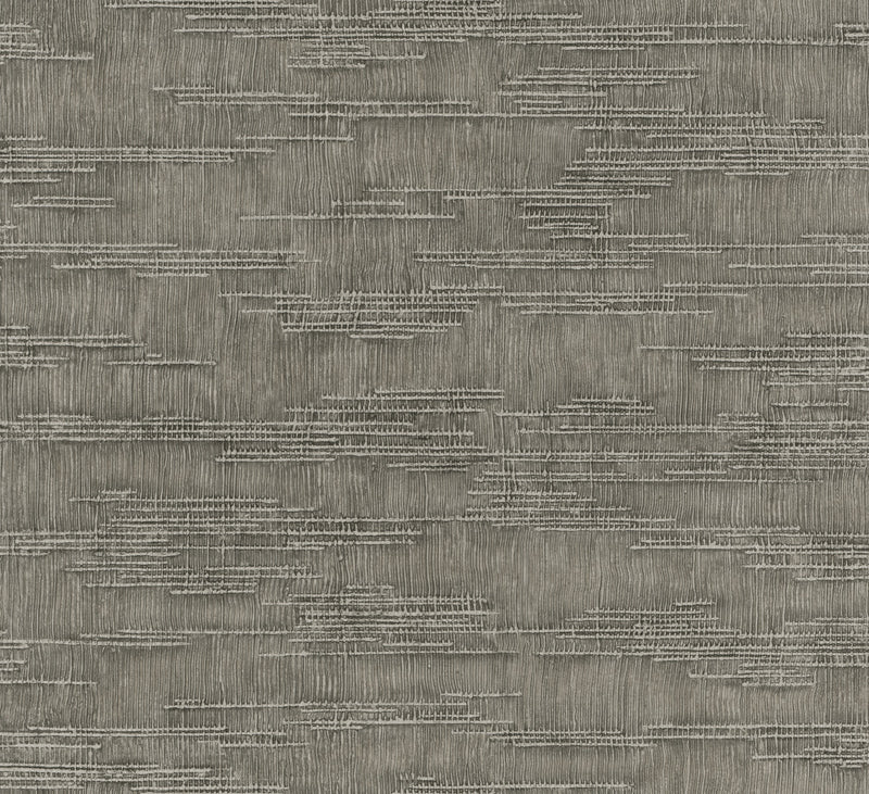 Woven Line Silver Grey Craft Wallpaper by Galerie | 36629