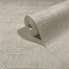 Woven Line Beige Craft Wallpaper by Galerie | 36631