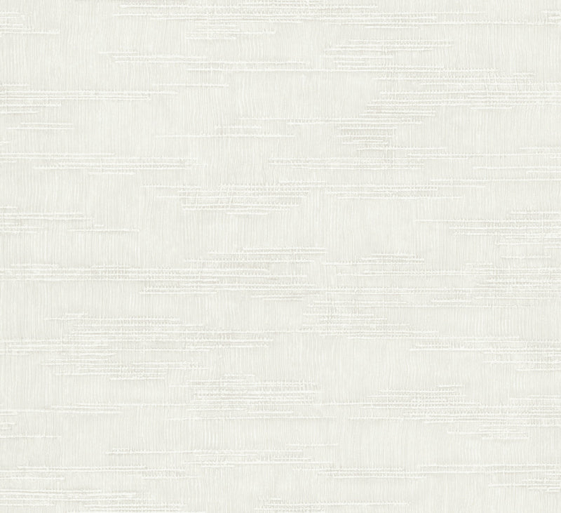 Woven Line White Craft Wallpaper by Galerie | 36633
