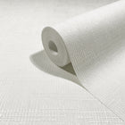 Woven Line White Craft Wallpaper by Galerie | 36633