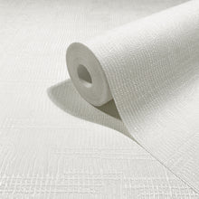 Woven Line White Craft Wallpaper by Galerie | 36633