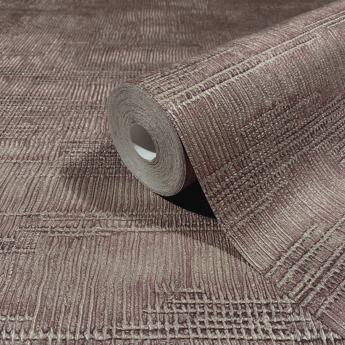 Woven Line Red Craft Wallpaper by Galerie | 36634