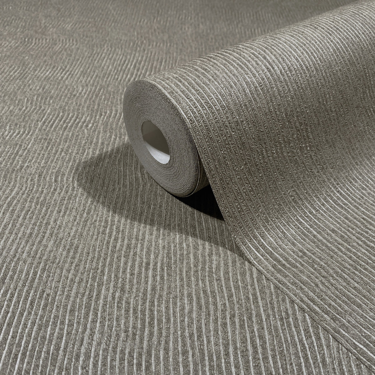 Vertical Line Silver Grey Craft Wallpaper by Galerie | 36637
