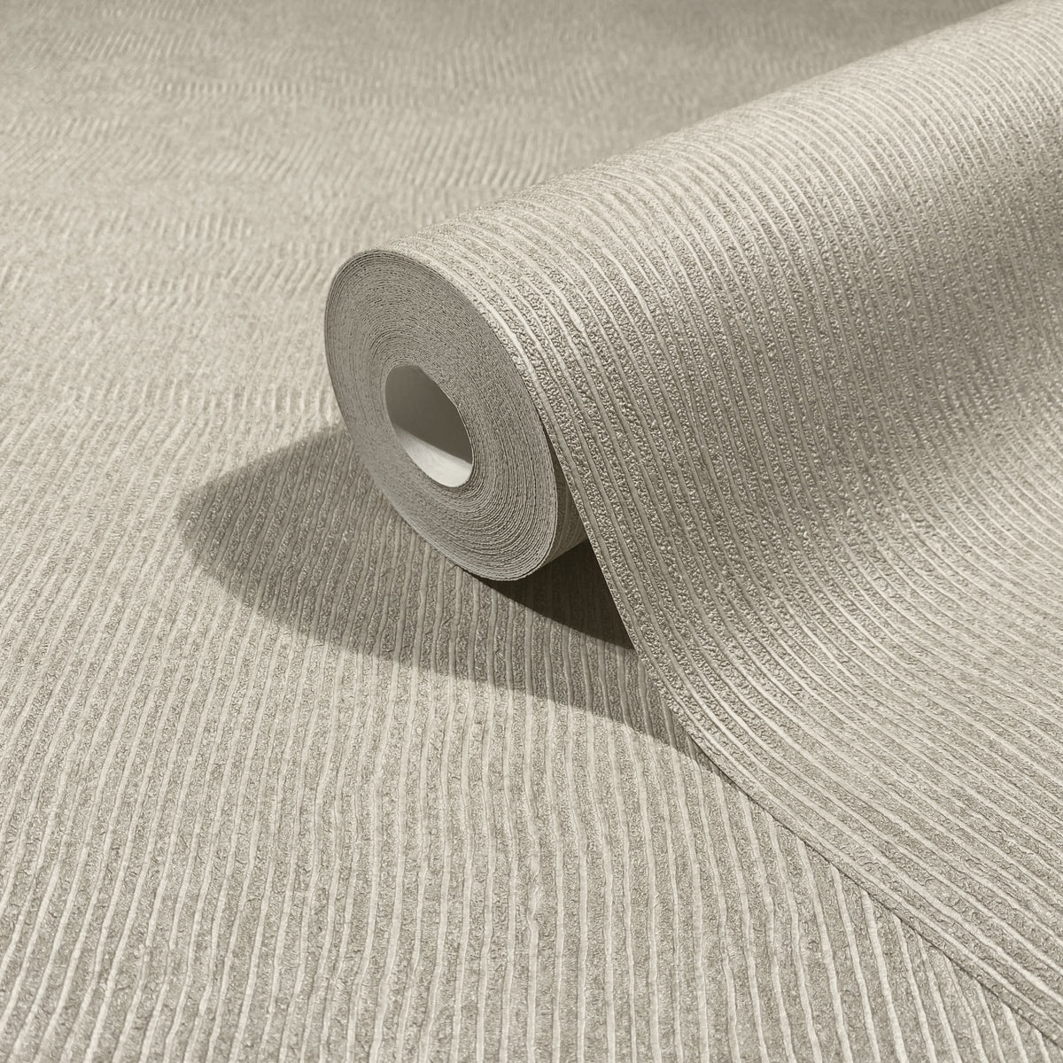 Vertical Line Beige Craft Wallpaper by Galerie | 36639