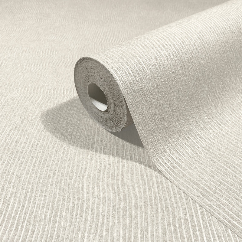 Vertical Line Beige Craft Wallpaper by Galerie | 36640