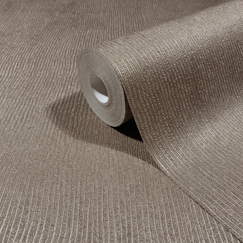 Vertical Line Rose Gold Craft Wallpaper by Galerie | 36642