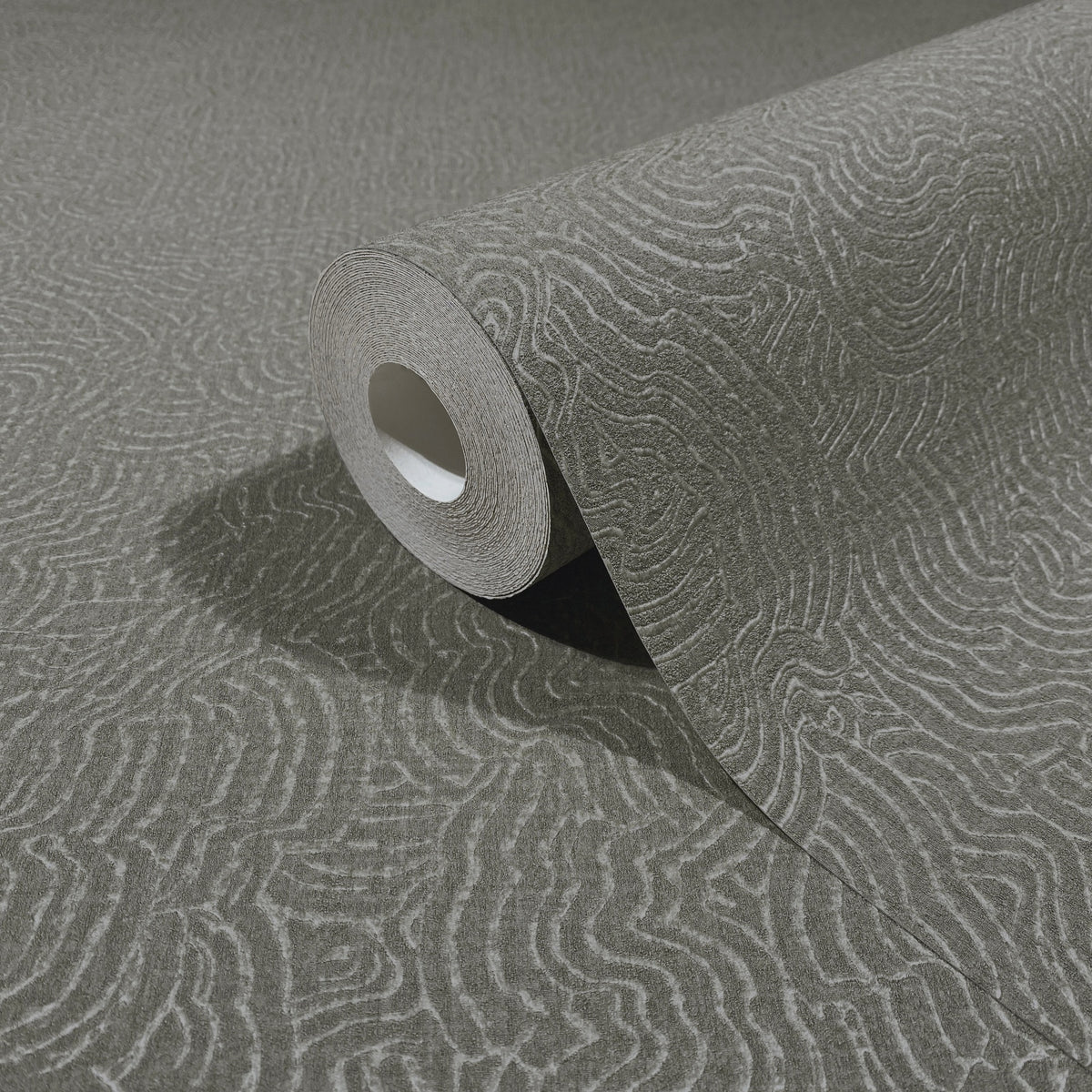 Zen Garden Silver Grey Craft Wallpaper by Galerie | 36645