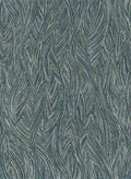 Flowing Plume Blue Craft Mural by Galerie