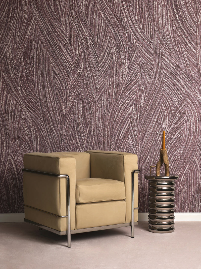 Flowing Plume Purple Lilac Craft Mural by Galerie | 36655