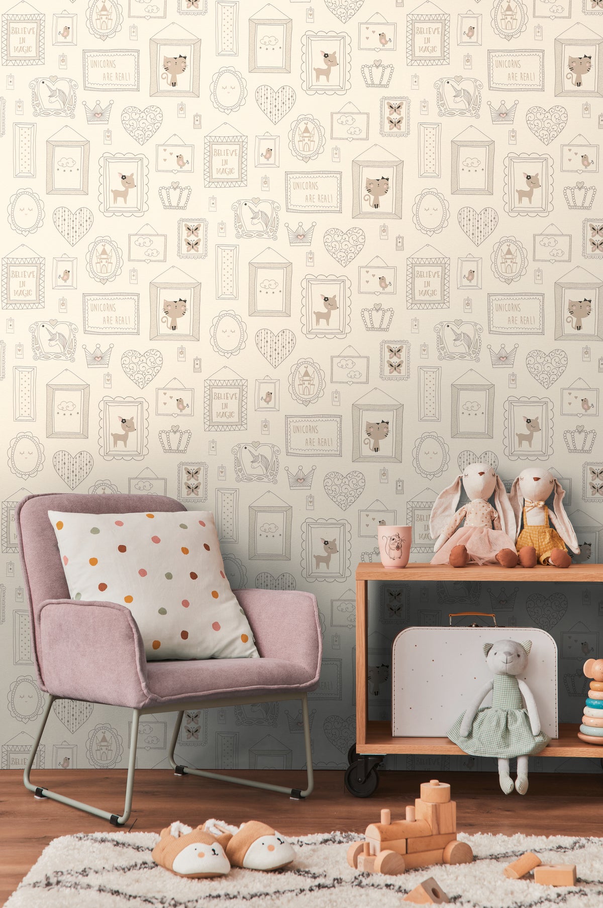 Storybook Cream Kids Studio Wallpaper by A S Creation