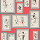 37846-2 Sketch Karl Lagerfeld Wallpaper by A S Creation