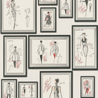 37846-3 Sketch Karl Lagerfeld Wallpaper by A S Creation