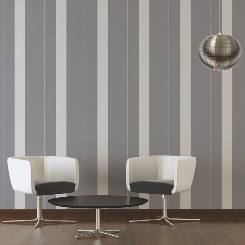 37848-5 Ribbon Stripe Karl Lagerfeld Wallpaper by A S Creation