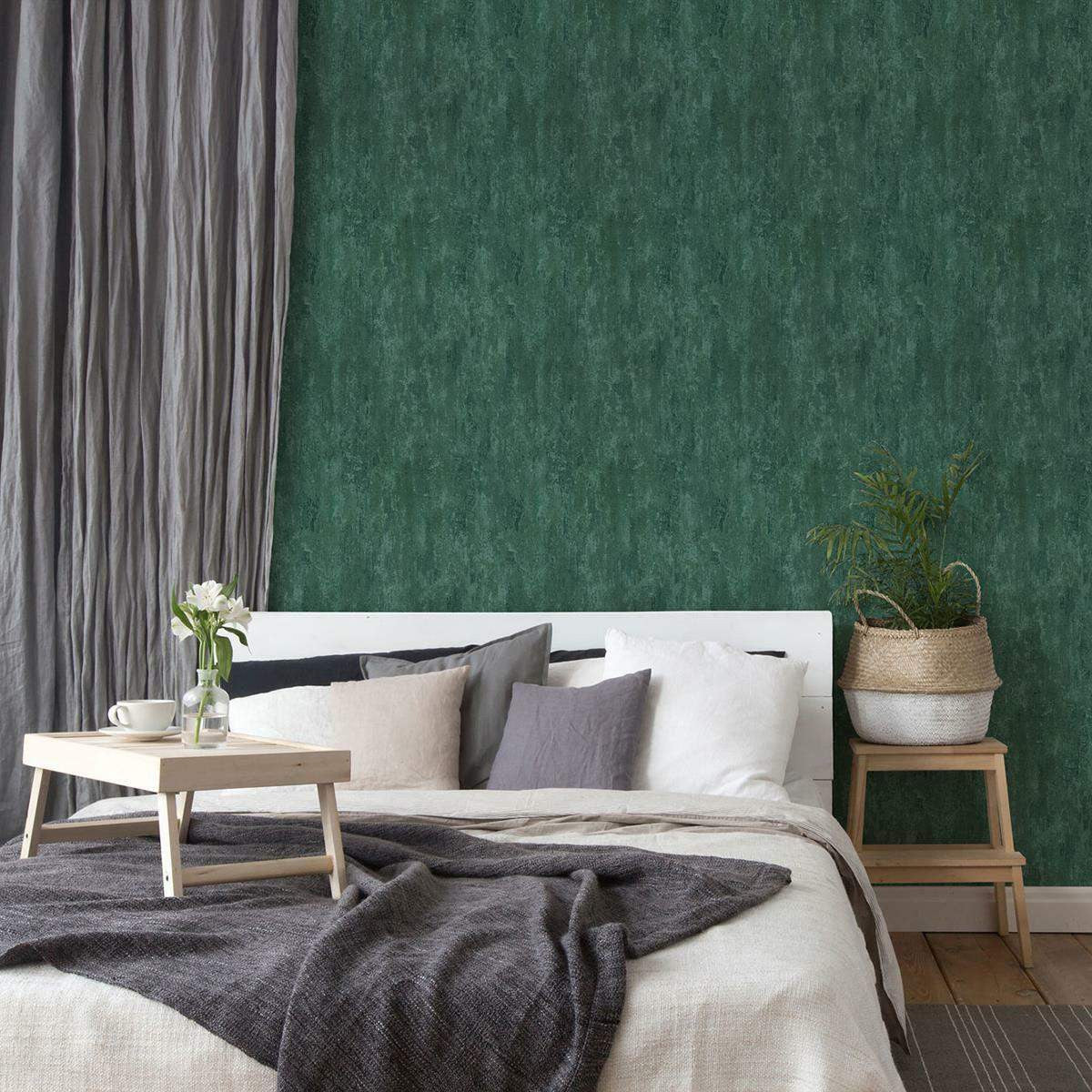 38044-4 Loft Industrial Green Texture Wallpaper By A S Creation