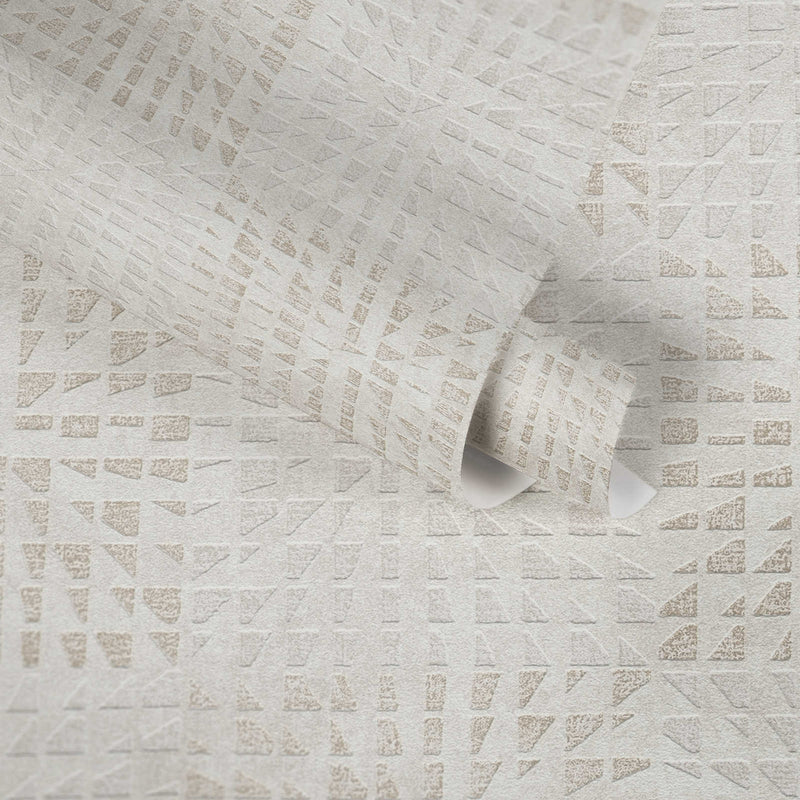 38352-1 Geo Effect Beige Wallpaper by A S Creation