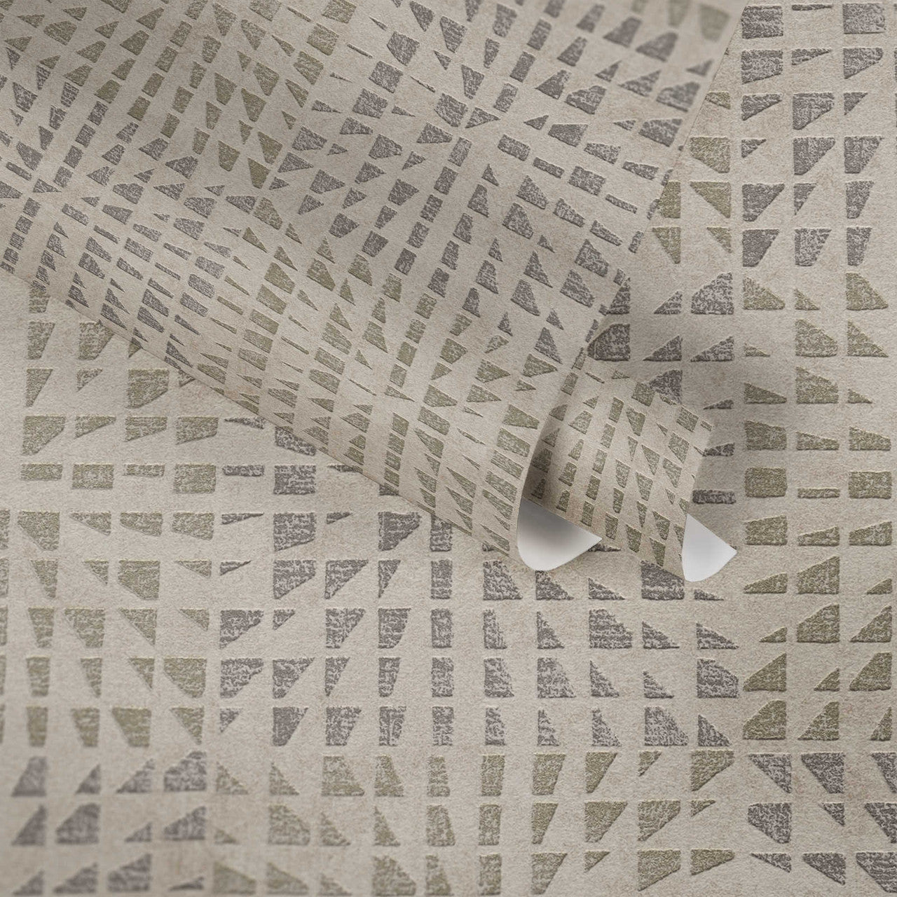 38352-3 Geo Effect Beige Wallpaper by A S Creation