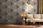 38353-5 Geo Effect Beige Wallpaper by A S Creation