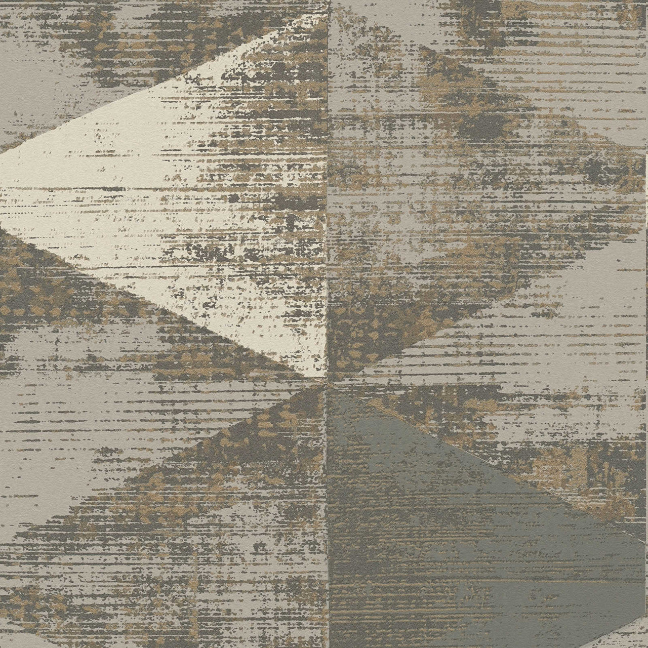 38353-5 Geo Effect Beige Wallpaper by A S Creation