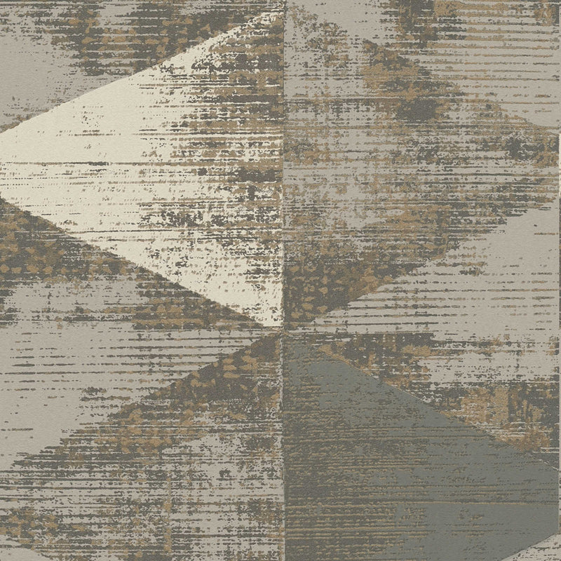 38353-5 Geo Effect Beige Wallpaper by A S Creation