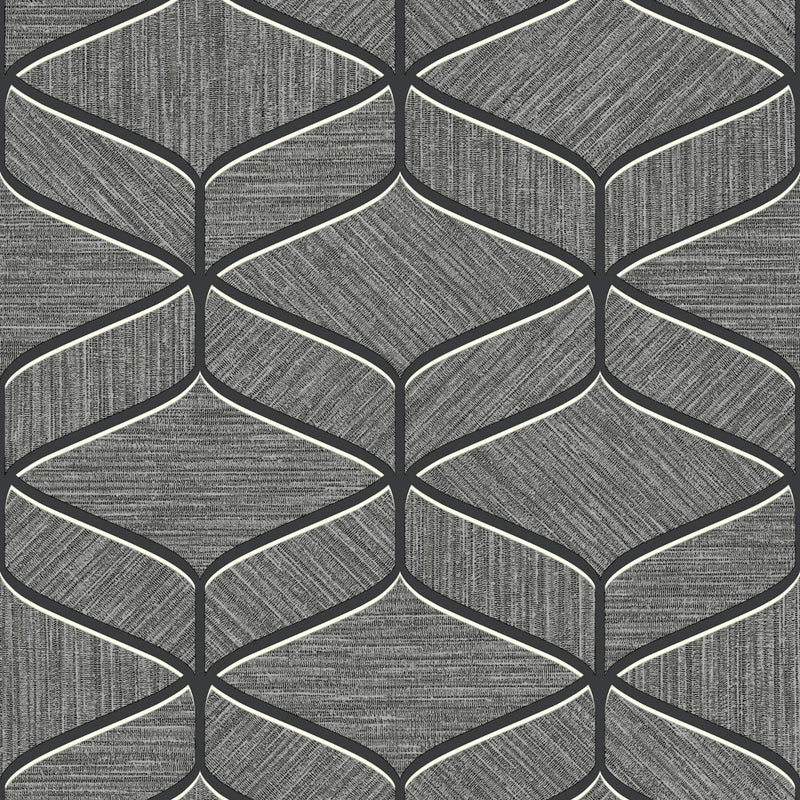 GB 3850 Luciano Geo Charcoal Wallpaper By Belgravia