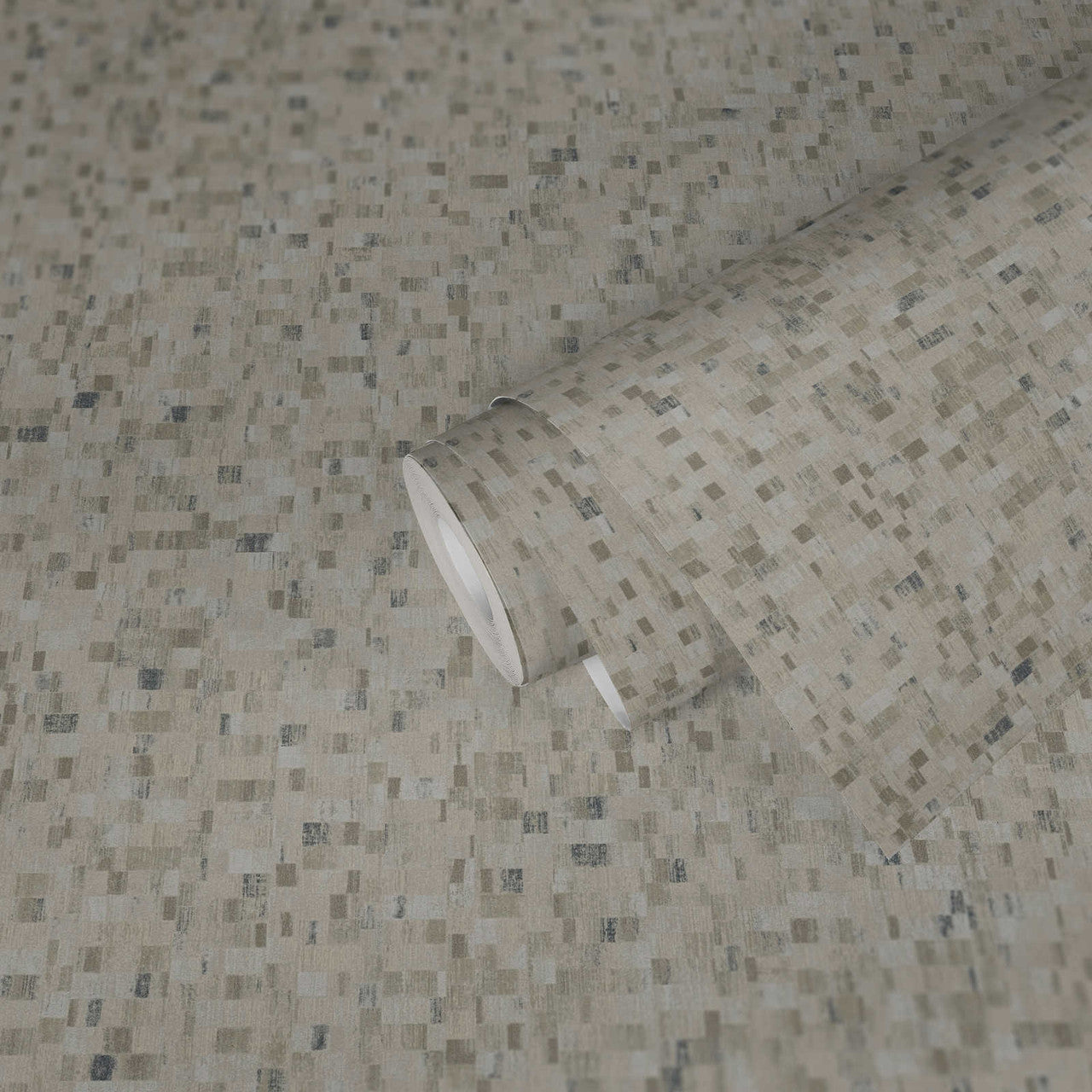 38593-4 Geo Effect Beige Wallpaper by A S Creation