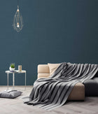 38594-2 Geo Effect Plain Blue Wallpaper by A S Creation