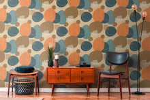 38595-1 Geo Effect Blue Wallpaper by A S Creation