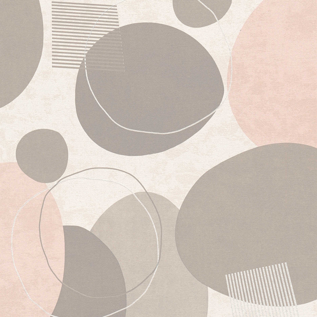 38595-2 Geo Effect Beige Wallpaper by A S Creation