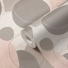 38595-2 Geo Effect Beige Wallpaper by A S Creation