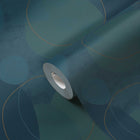 38595-3 Geo Effect Blue Wallpaper by A S Creation