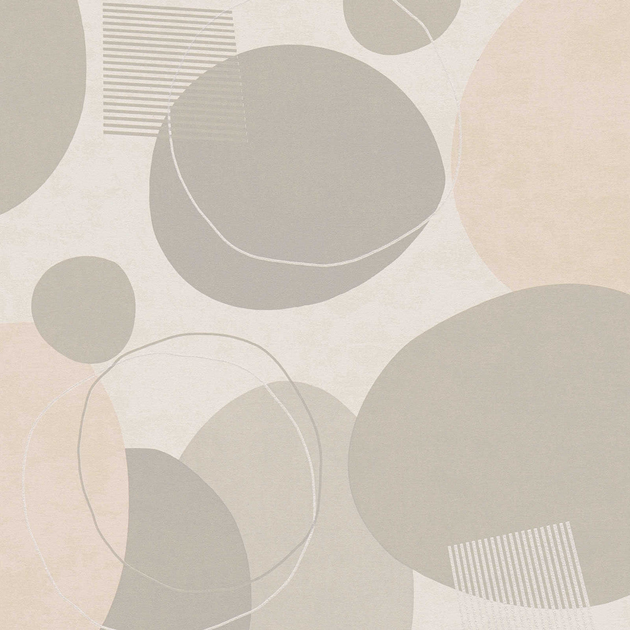 38595-4 Geo Effect Beige Wallpaper by A S Creation