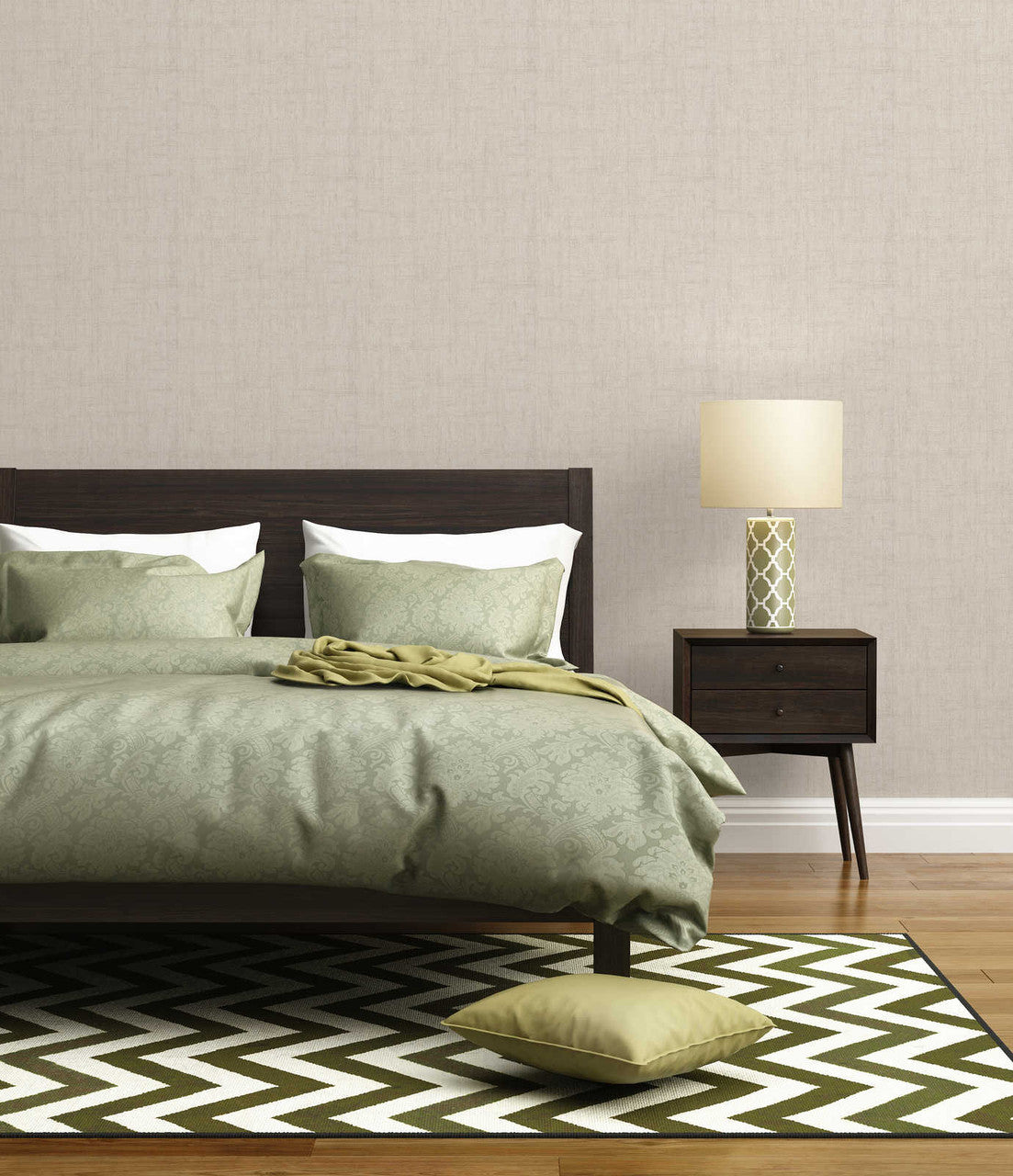 38596-8 Geo Effect Plain Cream Wallpaper by A S Creation