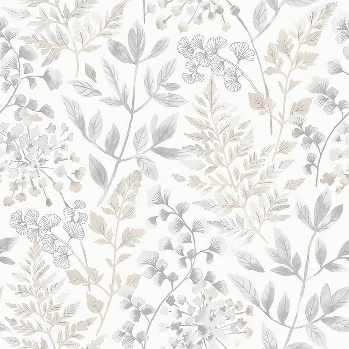 38727 Sigrid Borosan Hem Grey / White Wallpaper by Borastapeter