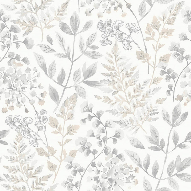 38727 Sigrid Borosan Hem Grey / White Wallpaper by Borastapeter