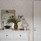 38754 Viktoria Borosan Hem Cream / Pink Wallpaper by Borastapeter