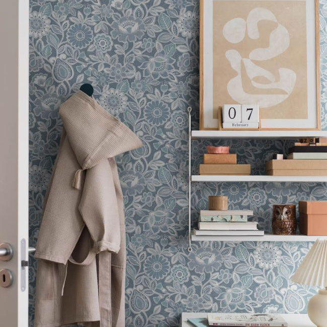 38760 Sonja Borosan Hem Grey Wallpaper by Borastapeter