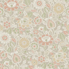 38761 Sonja Borosan Hem Green / Red Wallpaper by Borastapeter