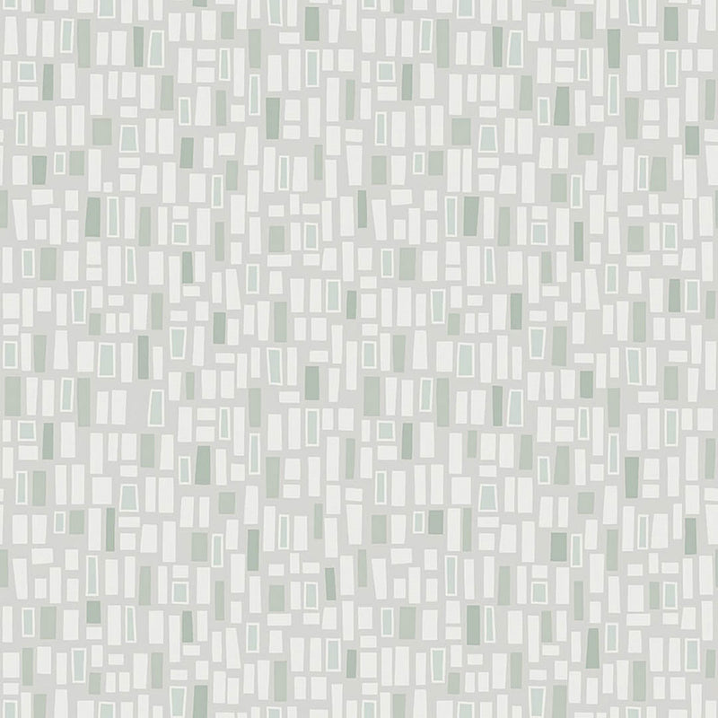 38762 Elvis Borosan Hem Grey / Green Wallpaper by Borastapeter