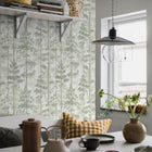 38766 Ronja Borosan Hem Green Wallpaper by Borastapeter