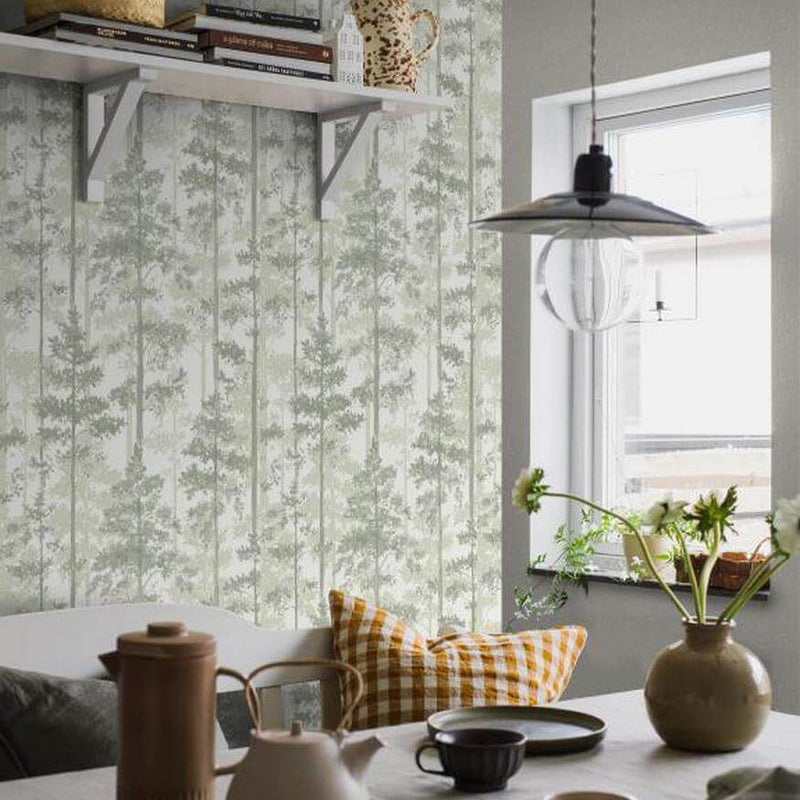 38766 Ronja Borosan Hem Green Wallpaper by Borastapeter